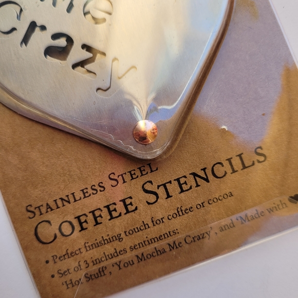 Stainless Steel Coffee Stencils - Picture 3 of 4